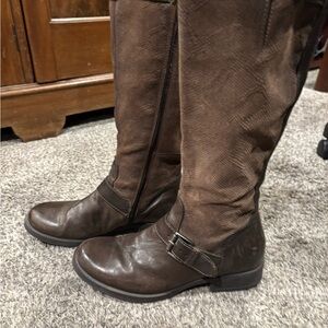 Miz Mooz Dark Brown Knee Boots